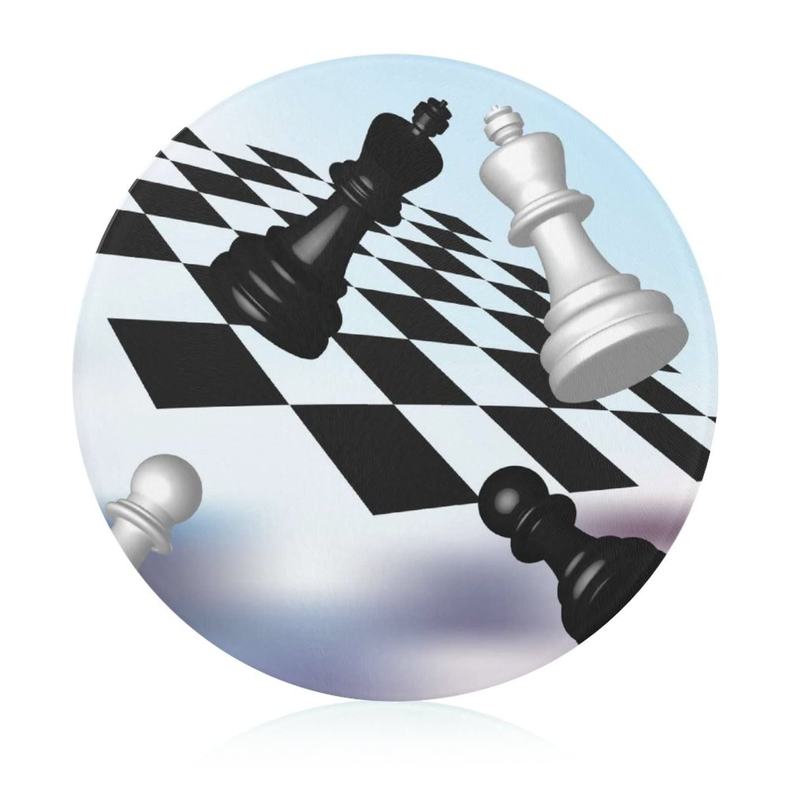 Échecs planche à découper haut de gamme en verre trempé durable 20 cm