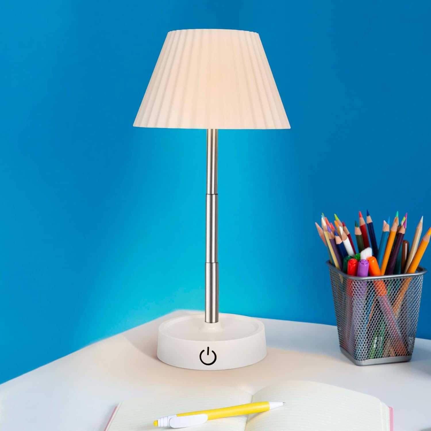 ENNCOZY Light, Stepless Dimming Rechargeable 36cm Cordless LED Table Lamp 3600mAh Lithium Battery for Bedroom Bedroom, Study/Table/Desk Lamp, Rechargeable Lamp, Collapsible LED Touch Control Desk-image-32