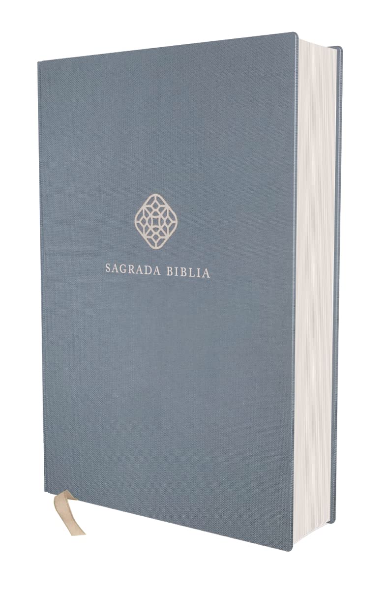 Biblia Católica de apuntes, Tapa dura/tela, Azul, Comfort Print (Spanish Edition)