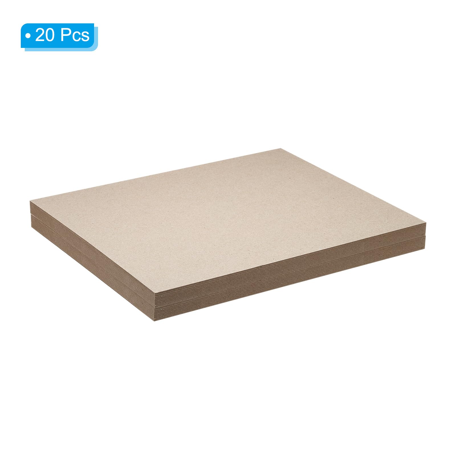 PATIKIL 12.5x10x0.06" Chipboard Sheets, 20Pcs Thick Book Board Binders Board Sturdy Bookbinding Supplies for Book Binding Cover Gray - Image 3