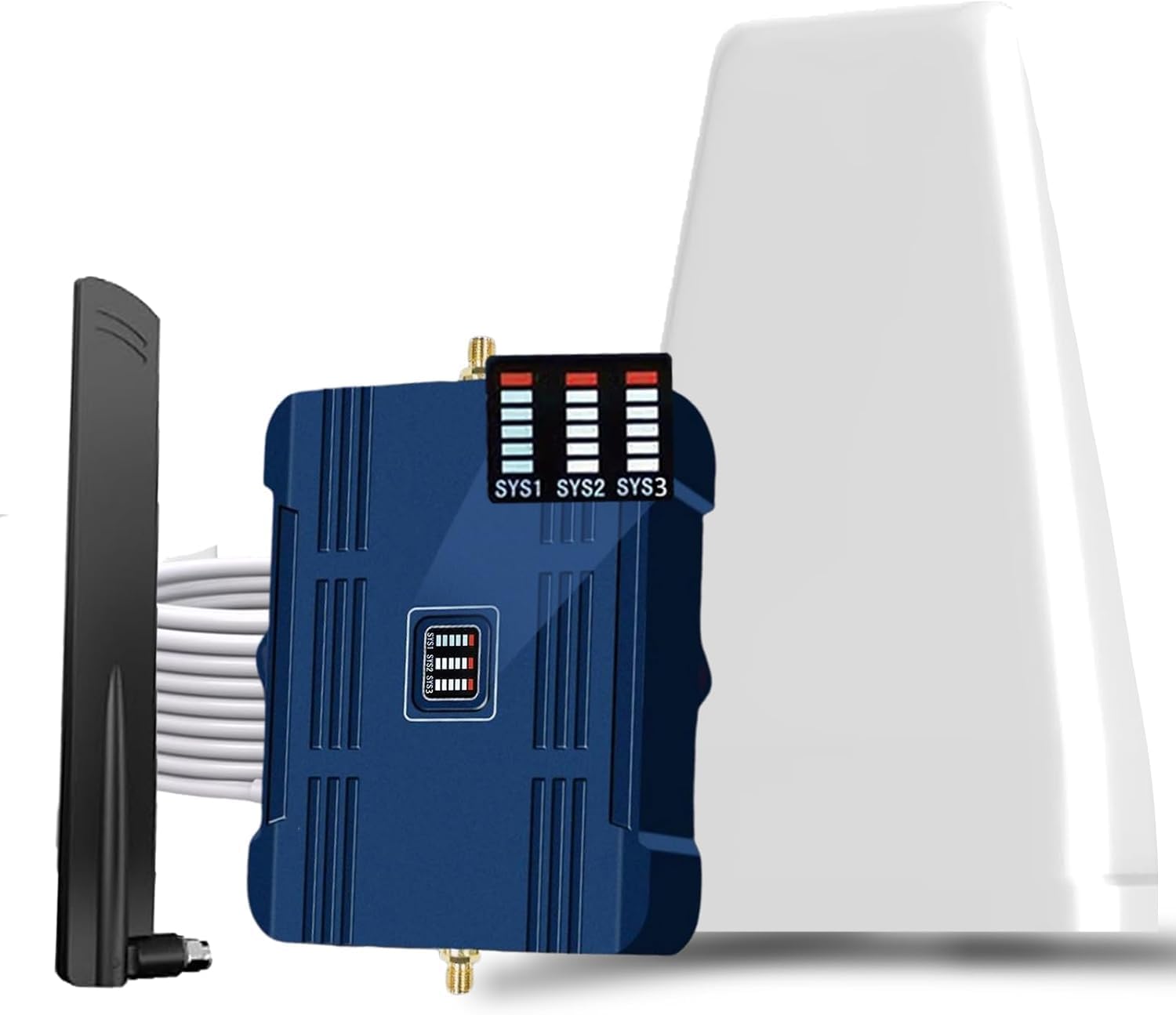 Cell Phone Booster for Home & Office,Up to 2,000 sq ft,Cell Phone Signal Booster with Band 5/12/13/17,Boost 5G 4G Data for All U.S. Carriers FCC Approved Cell Booster (Dark Blue)