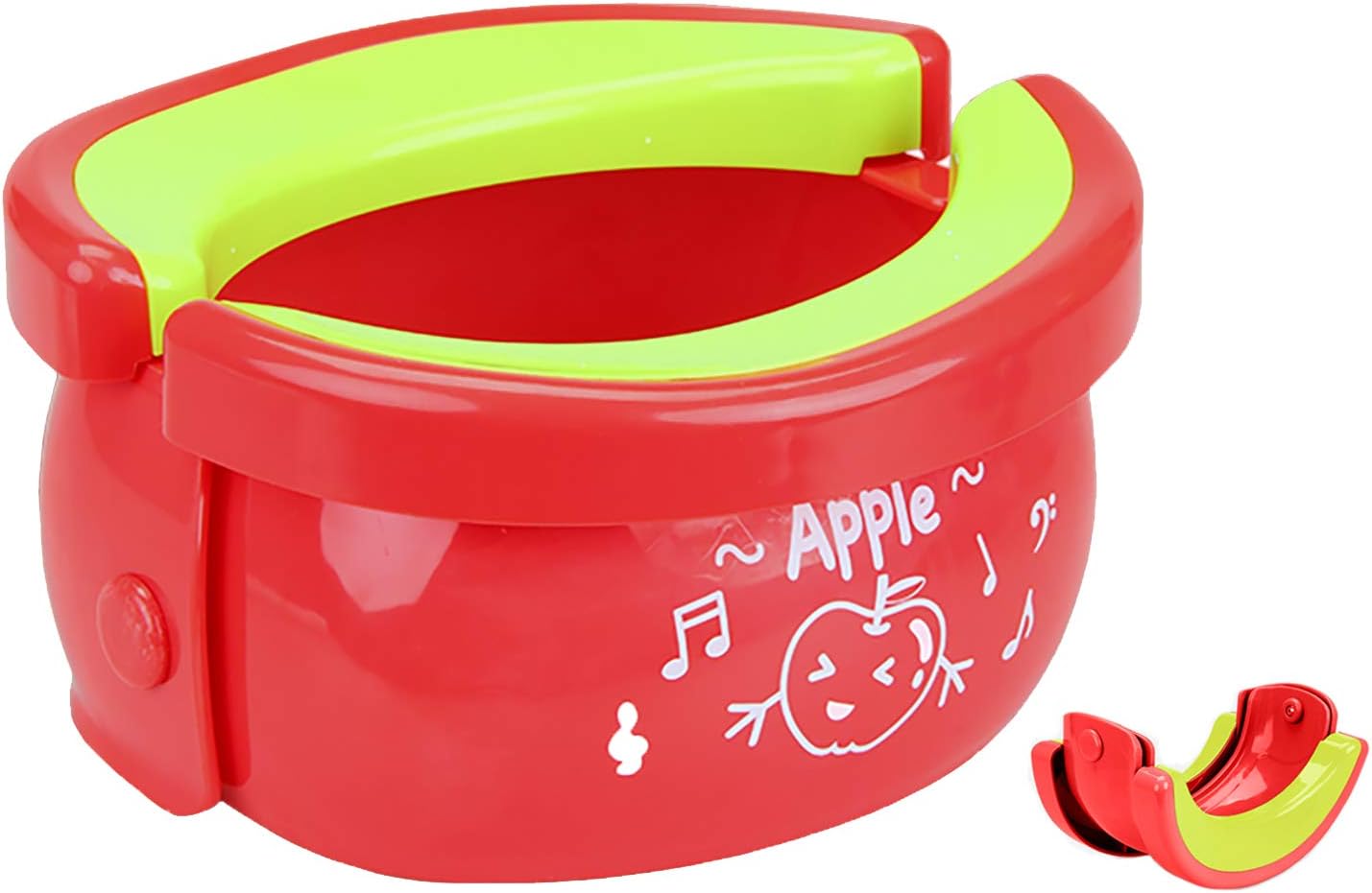 Portable Potty 2-in-1 Travel Toilet Seat & Compact Potty Trainer for Baby, Toddlers & Kids with Splash Guard & Liners (Apple)