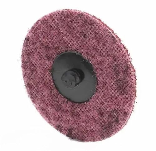 Miniatura 3 de Discos acondicionadores de superficie de nailon no tejido de cambio rápido de 3 pulgadas para desbarbar, mezclar, pulir, quitar pintura con respaldo