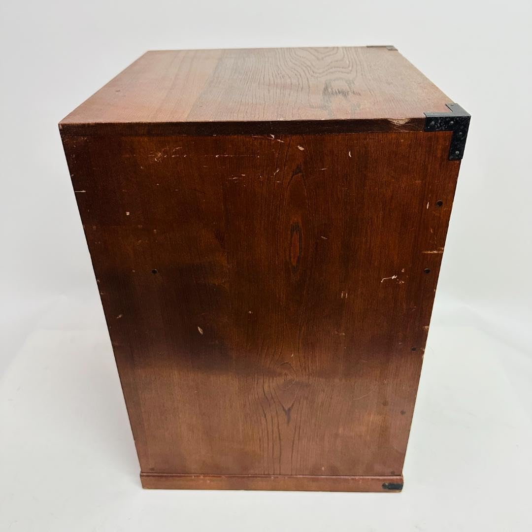 Yamaka ヤマカ 和風箪笥 薬棚 木工 収納 家具 レトロ ビンテージ 古風 Amazon.co.jp: Yamakaヤマカ和風箪笥薬棚木工収納家具レトロ