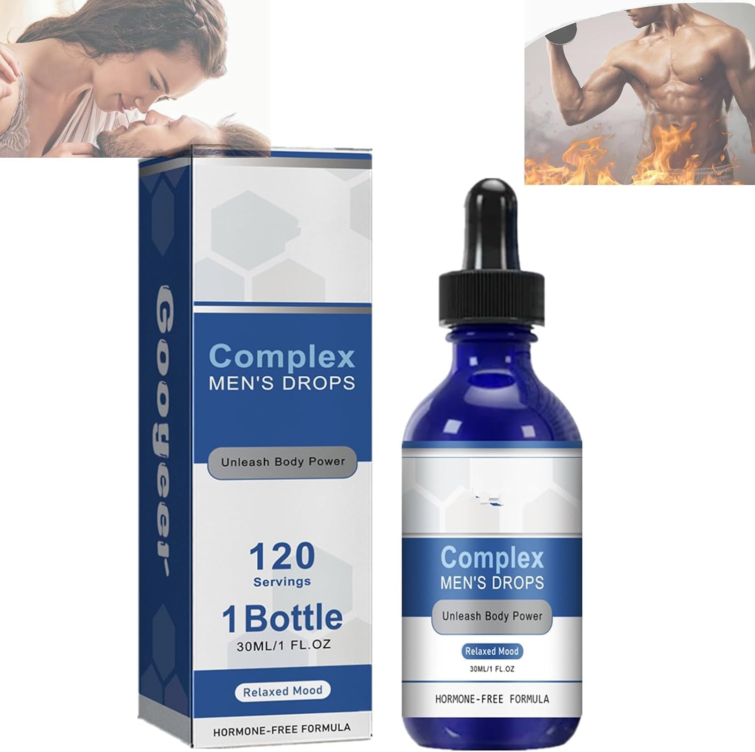 NexusBio Labs Complex Men's Drops, Men’s Drops,Complex Mens Drops, revitahepa Mens Drops,Nexusbio Malebiotix Men’s Drop Super-Potent Version (1PC)