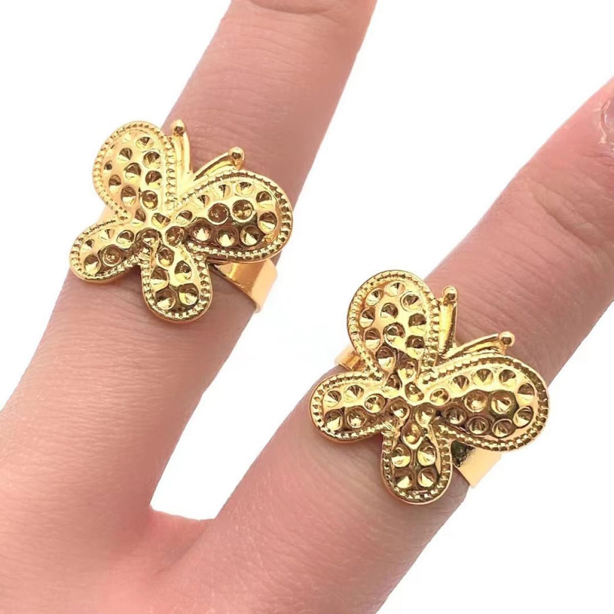 ULDIGI 6pcs Convenient Hand Sewing Thimbles Professional Ring Thimbles for Household Portable Needle Protectors