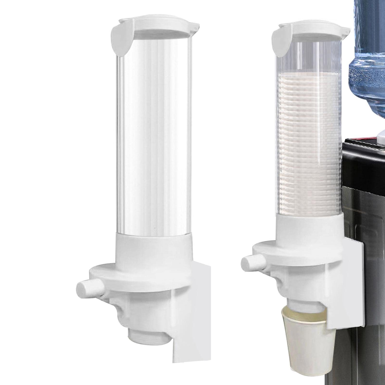 Water Cup Dispenser Water Cooler Cup Holder Fit 7oz Cups Push Button Type Cup