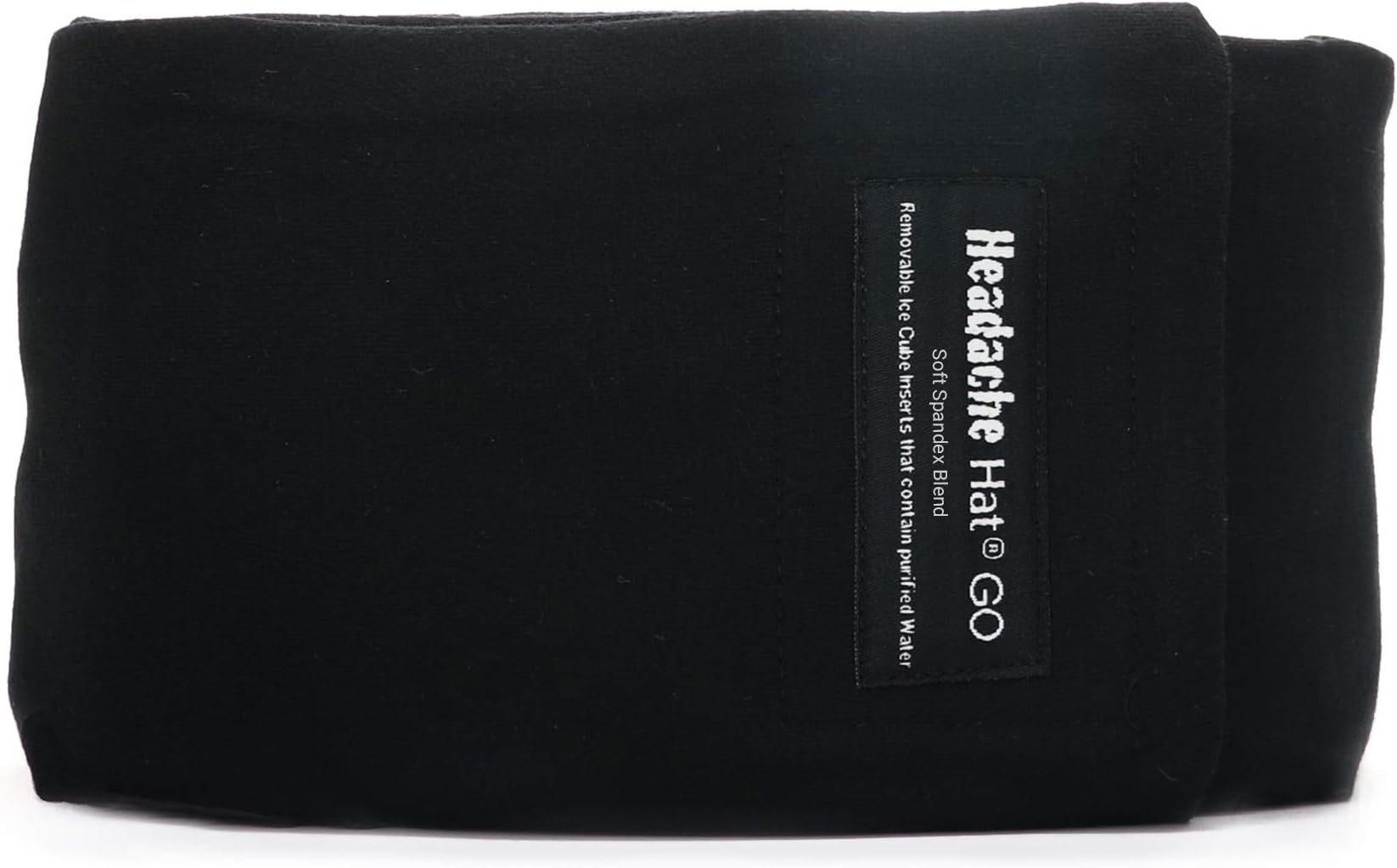 Headache Hat GO (one Size) - Headache and Migraine Ice Hat Cap Cooling Relief Wrap, Two Removable Replacement ice mats, for Tension, Pain