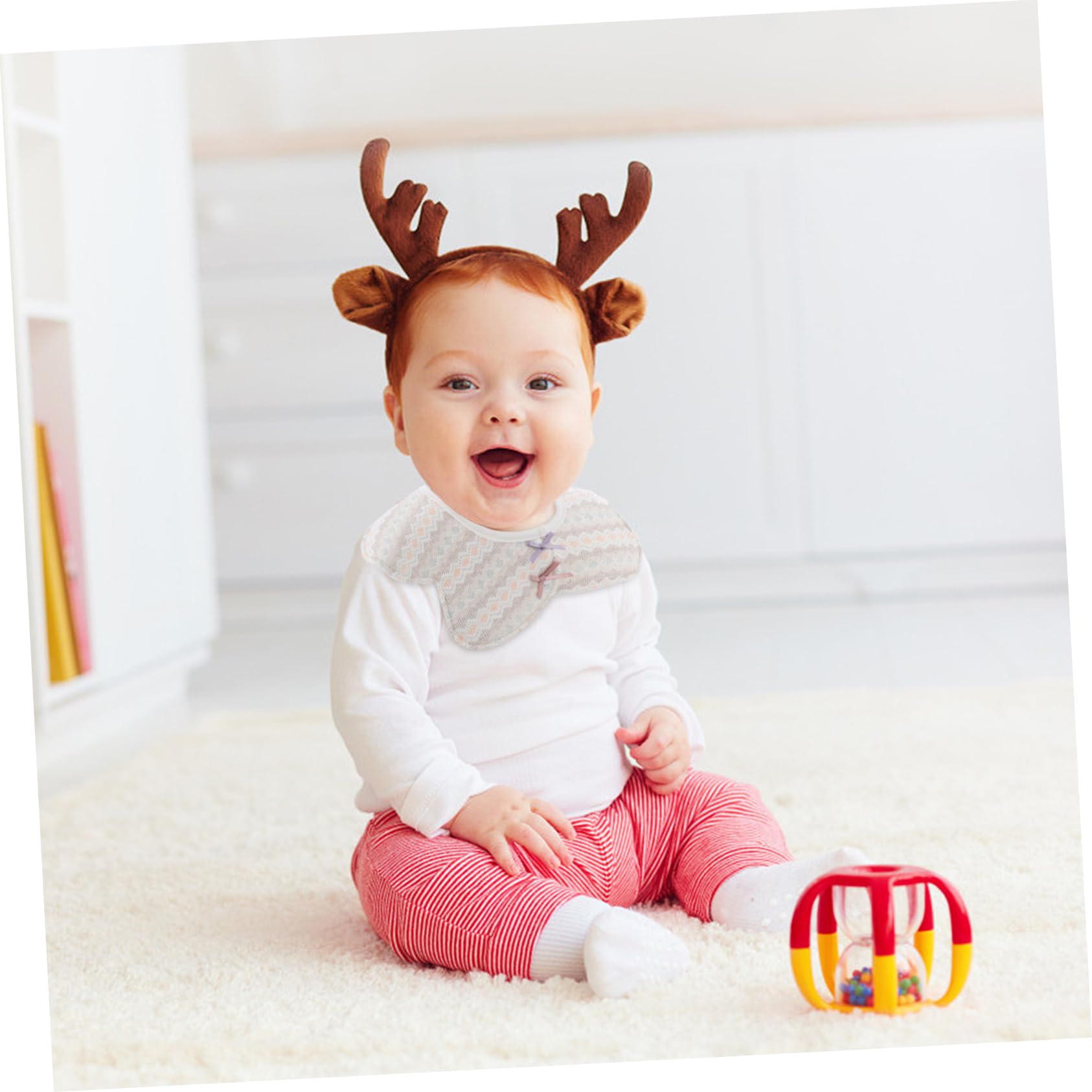 ORFOFE Bavaglini Per Neonati 5 Pezzi Bavaglino Per Lalimentazione Del Neonato Bavaglino in Cotone Per Bambini Per i in Cotone Per Bambini Lavabile in Lavatrice