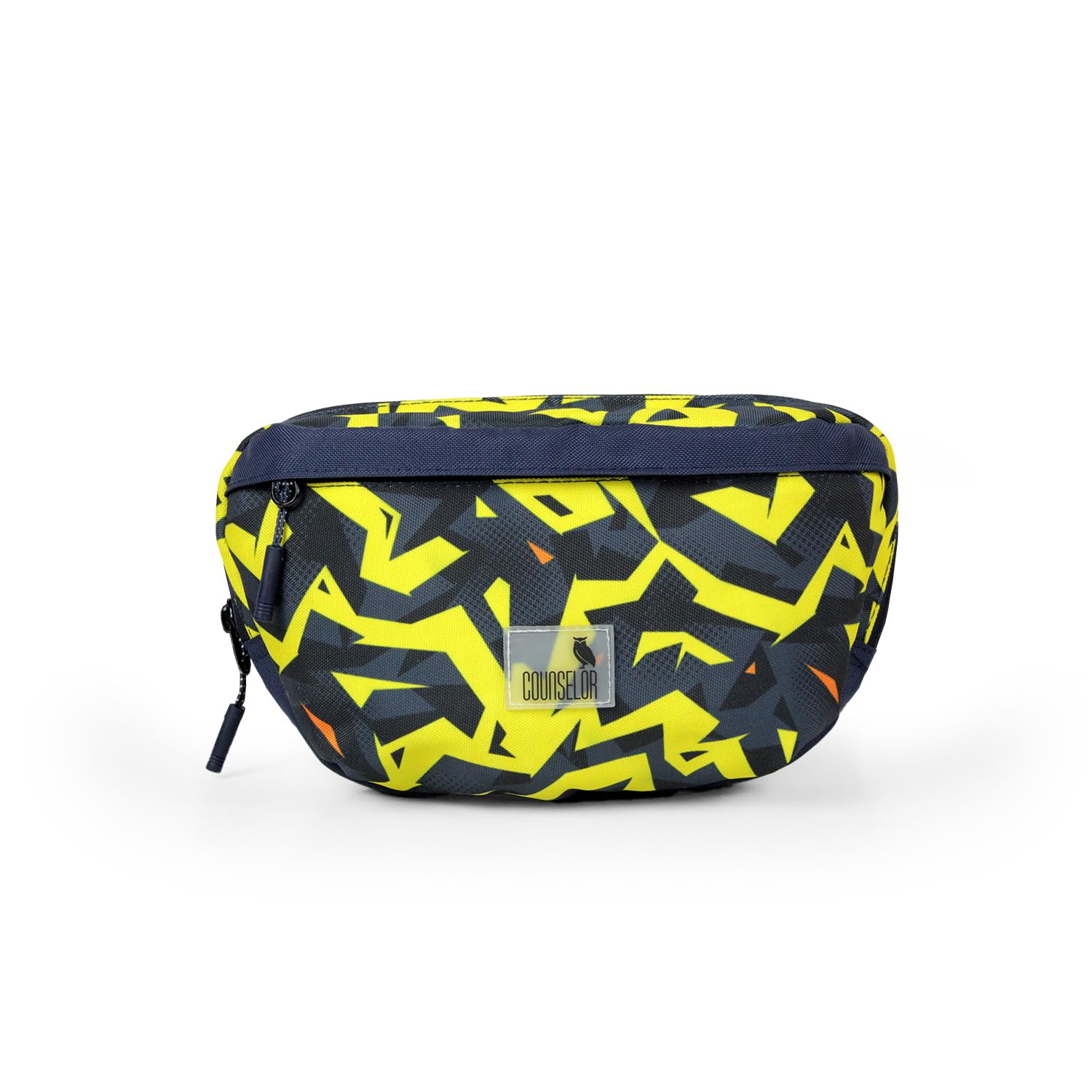 COUNSELOR Waist Pack for Men & Women with Adjustable Strap, Zipper Pocket, Polyester Crossbody Bag, 1.44L Compact Lightweight Bag for Travel, Outdoor Activities, Everyday Essentials (Multi)