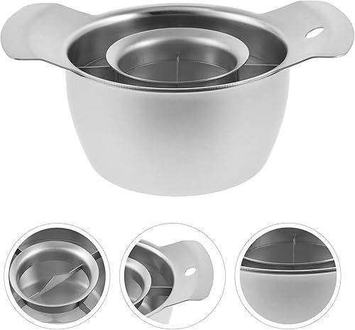 Miniatura 4 de Kichvoe Pelador de granada de acero inoxidable, herramienta de pelado de granada con cuenco y martillo de madera, herramienta de extracción de