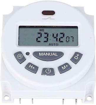 Digital Programmable Timer Control Power Timer 12V LCD Display Relay Switch Electric On Off Timer 2PCS