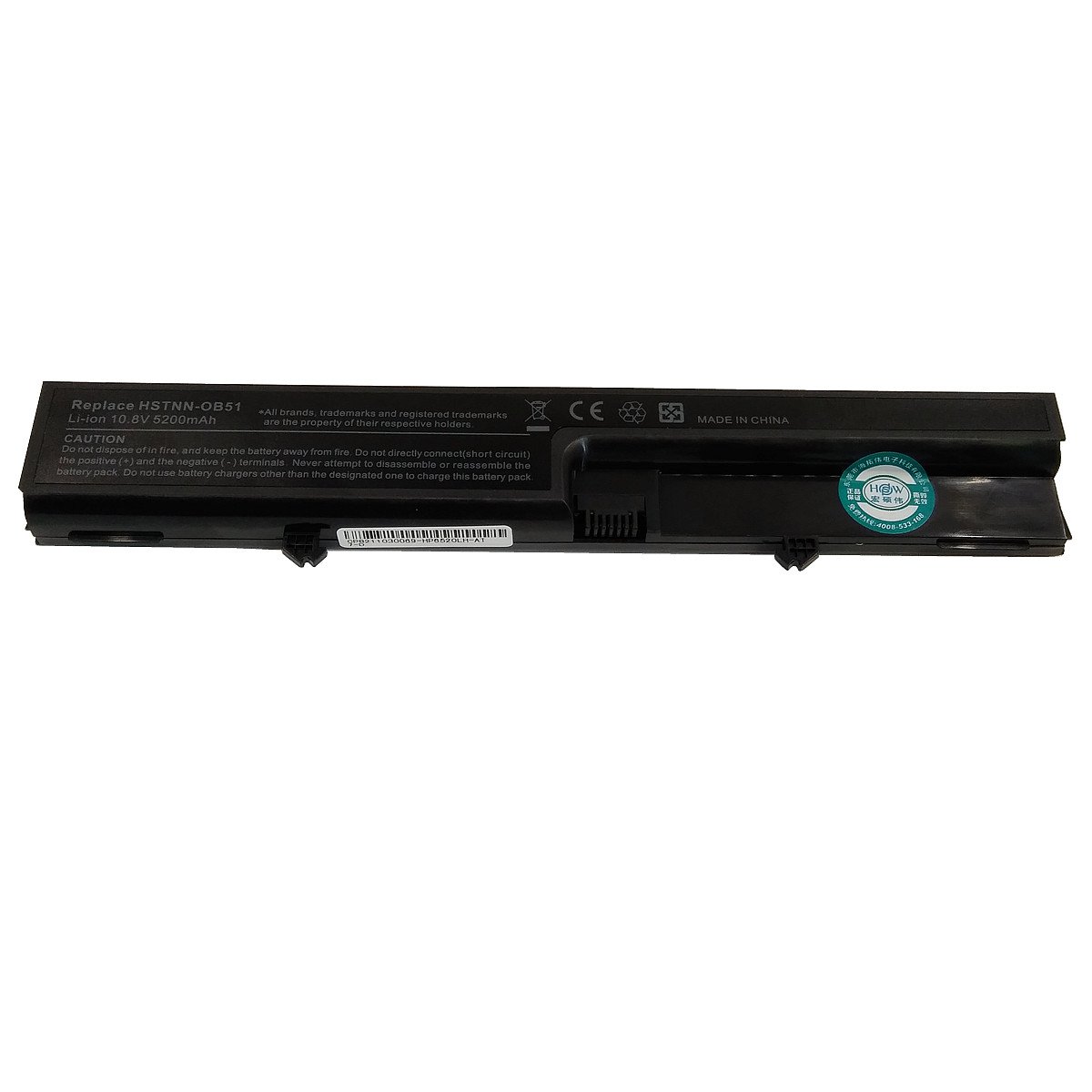 Batteria Di Ricambio HSTNN-OB51 Per HP Compaq 6520, 6520s, 6520p, 515, 510 - 10,8V 5200 MAh, Li-ion