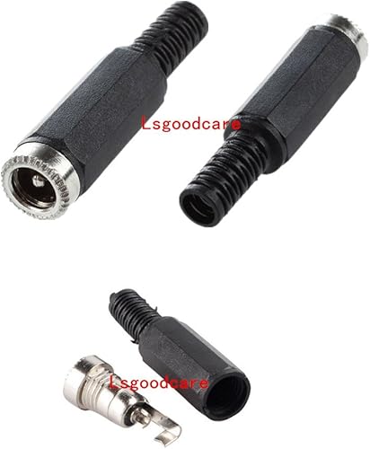 Miniatura 3 de Lsgoodcare 40 unids 5.5MM x 2.1MM macho hembra DC enchufe enchufe adaptador compatible para CCTVaudiovideo
