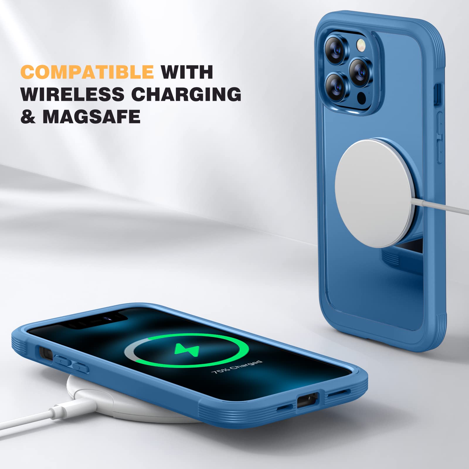 Miracase Schutzhülle Für IPhone 12 Pro Max - Stoßfest Mit Displayschutz, Militärstandard