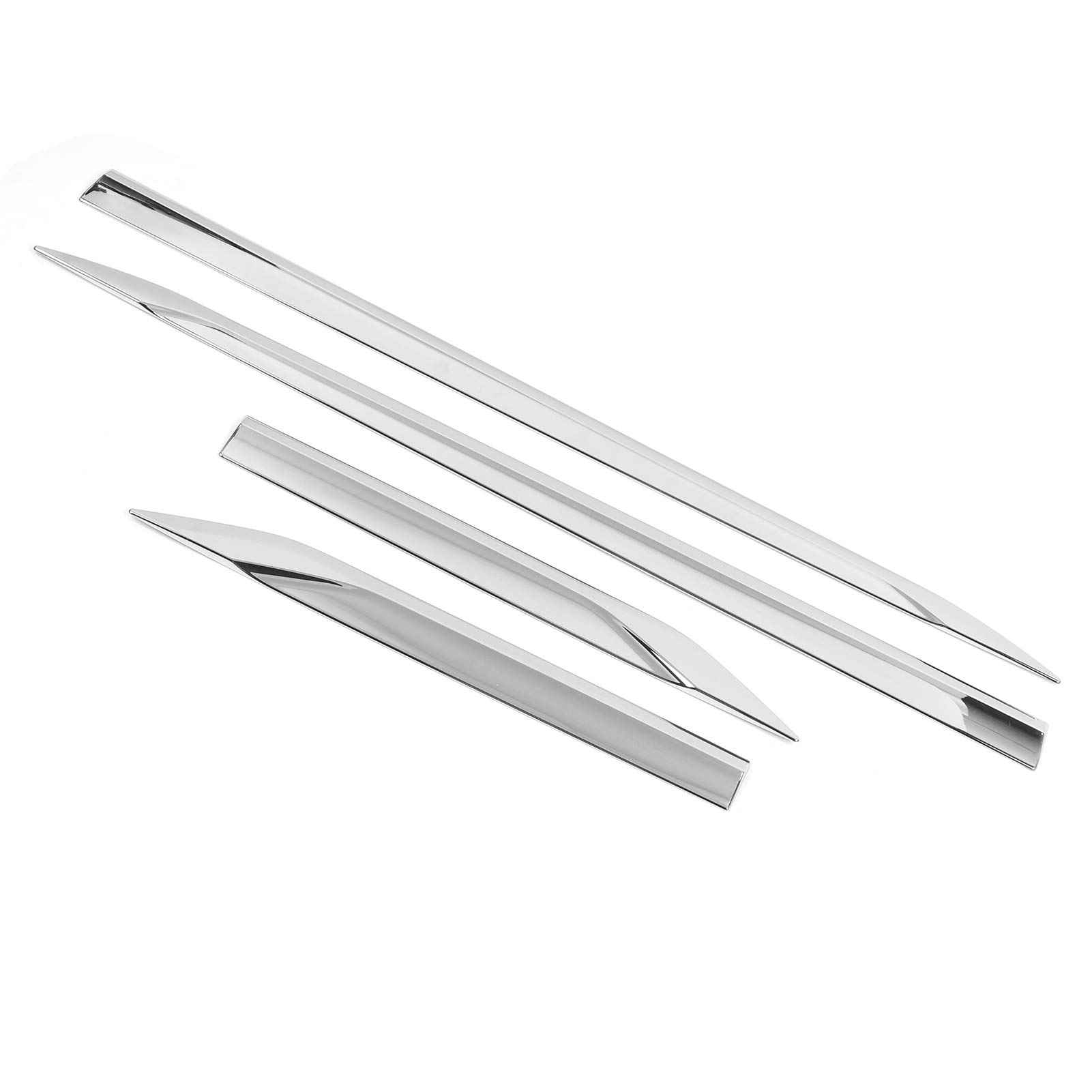Photo 1 of KIMISS Side Door Molding Trim Cover, 4PCS Car Side Door Body Molding Strips Trim ABS Plating Fit for Harrier Venza XU80 2020 2021