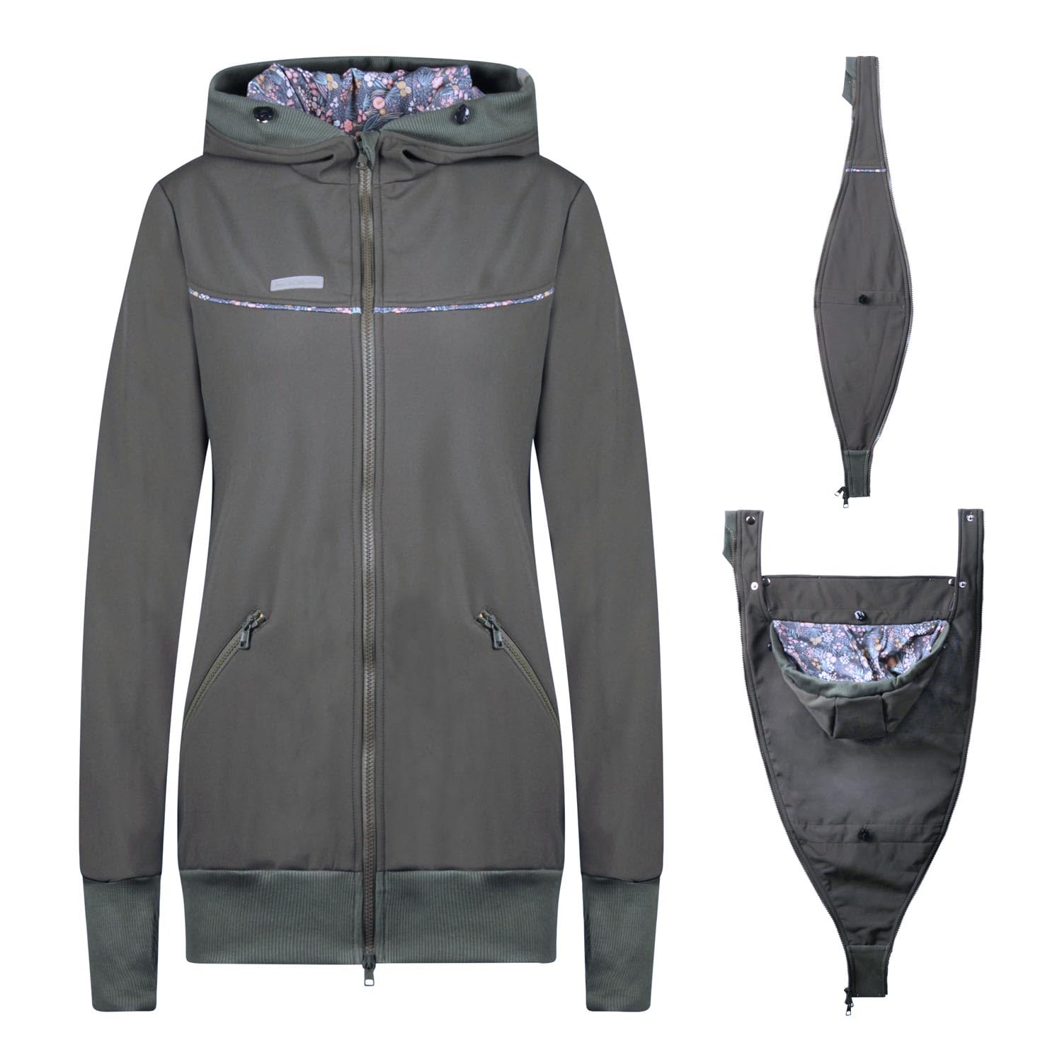 Viva la Mama 3in1 Softshell Tragejacke Baby Umstandsjacke Allwetter I JACKY