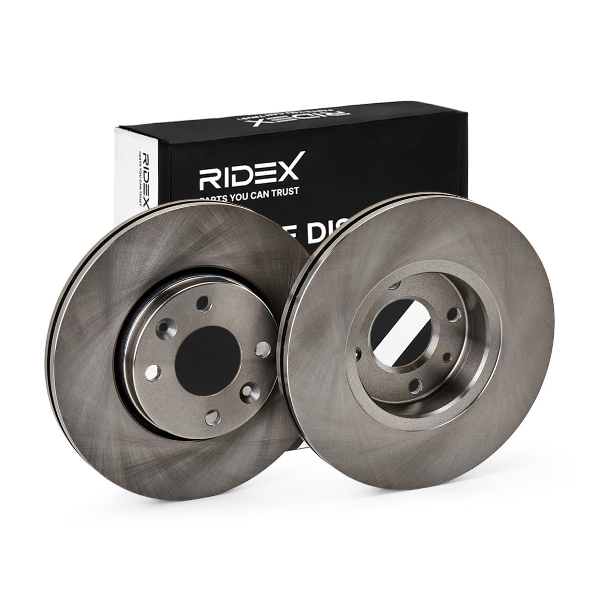 RIDEX 82B0808 2x Disco freno Anteriore senza viti/bulloni Compatibilità con RENAULT Clio 3 Hatchback BR0/1, CR0/1