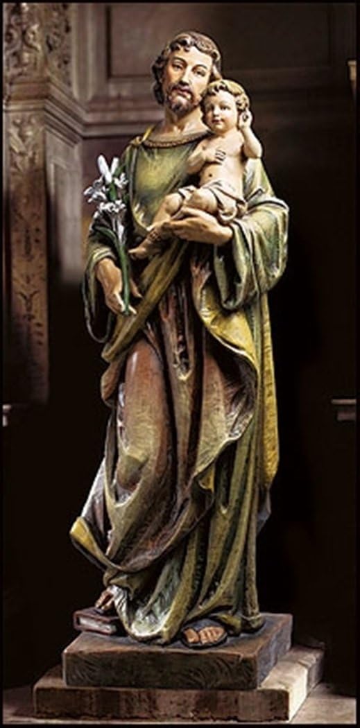 Saint Joseph with Child Christ Basilica Church Size Statue, 48 Inch