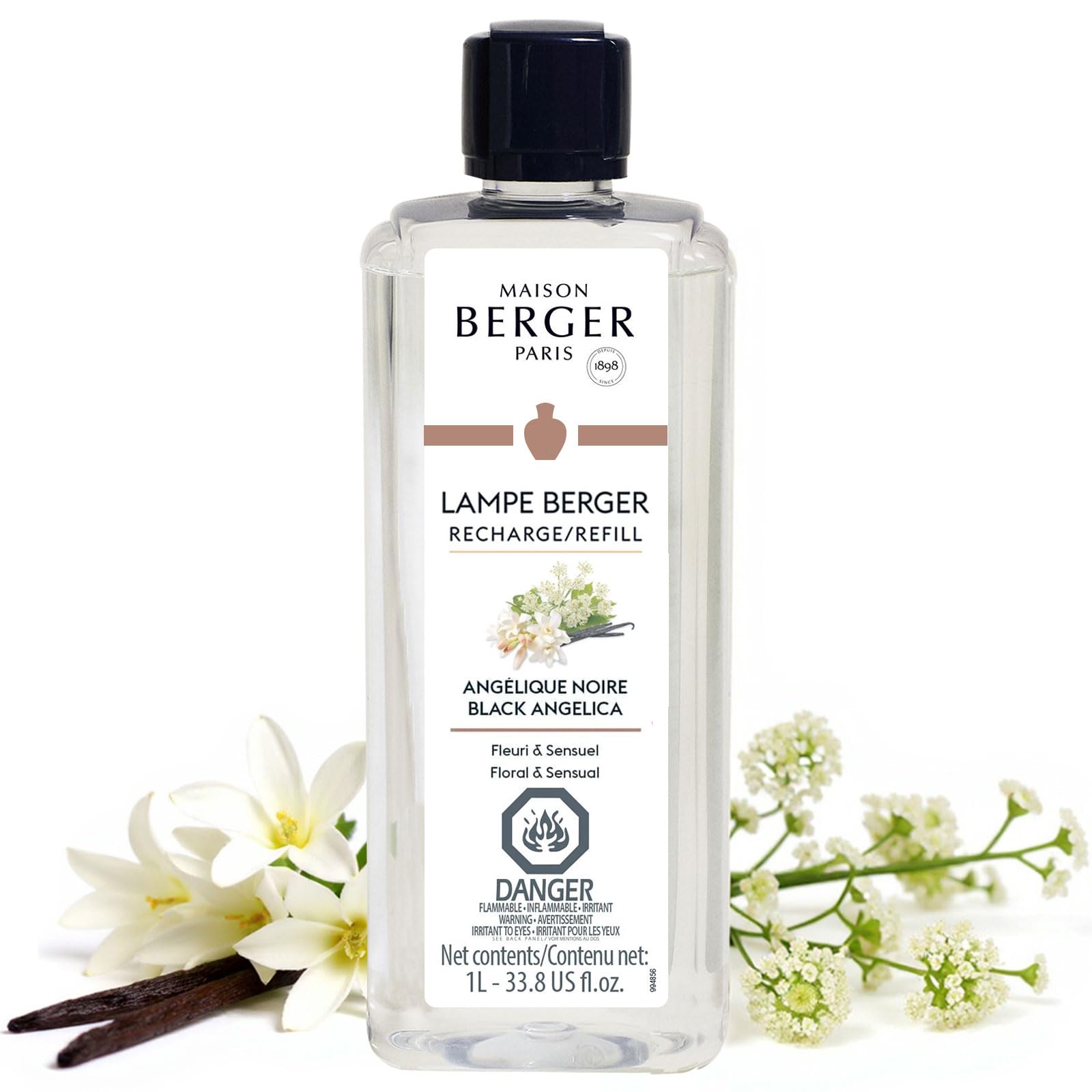 Amazon.com: MAISON BERGER Lampe Berger Refill, 1 L, Black Angelica