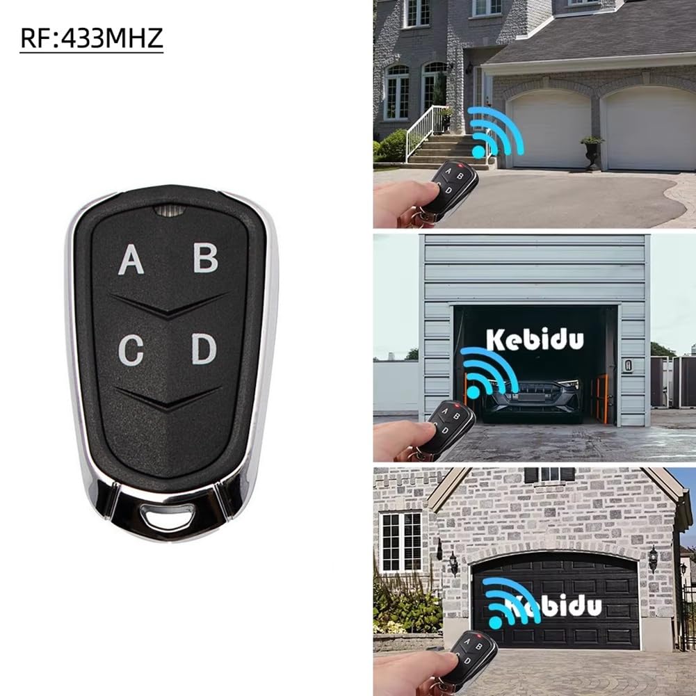 10PCS Cloner de Télécommande Sans 4CH 433Mhz avec Code Rolling pour Télécommande de Portail Électrique et de Porte de Garage