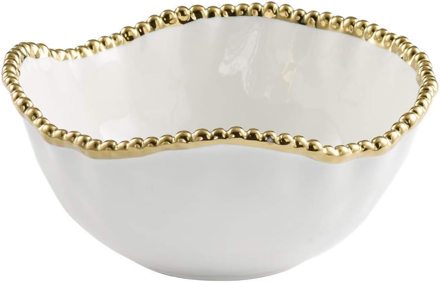 Pampa Bay Salad Bowl (White/Gold)
