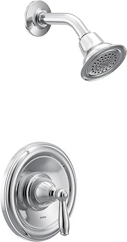 MOEN T62152 Brantford PosiTemp - Kit de molduras de ducha con equilibrio de presión sin válvula, cromado