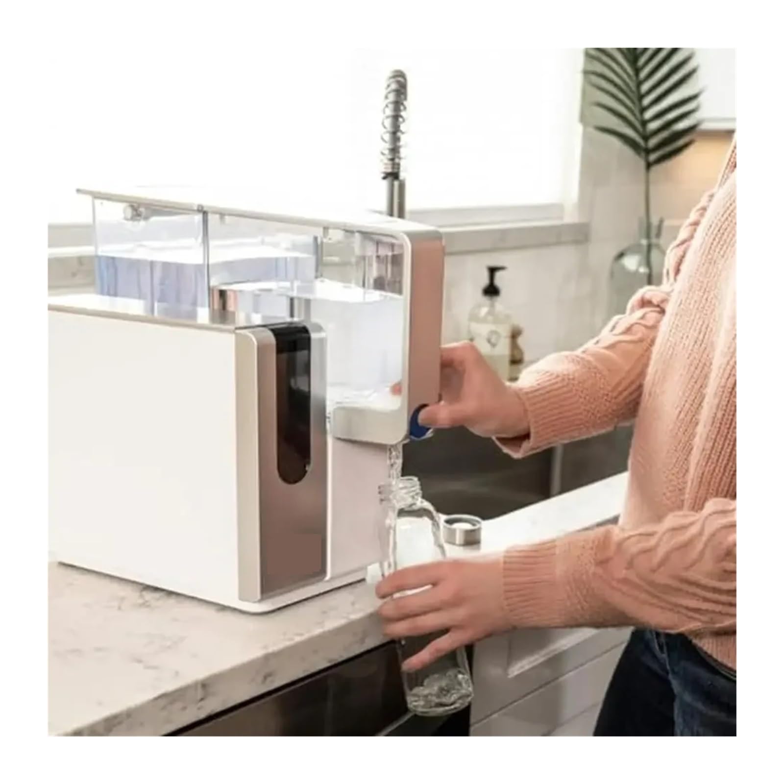 Purificatore d'acqua a osmosi inversa ultra, di filtraze da banco certificato NSF, erogatore senza bottiglia, filtro a lunga durata,Cura affidabile dell'acqua