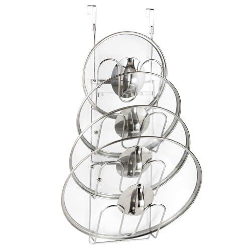 YQh The-Cabinet Pot Lid Organizer, Door Mounted Rack
