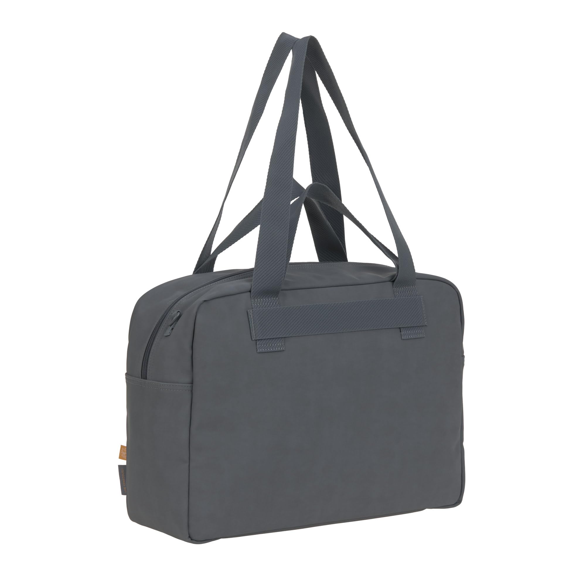 LÄSSIG Baby Wickeltasche mit Wickelunterlage, wasserabweisend, Kinderwagenbefestigung, Everyday Bag anthracite