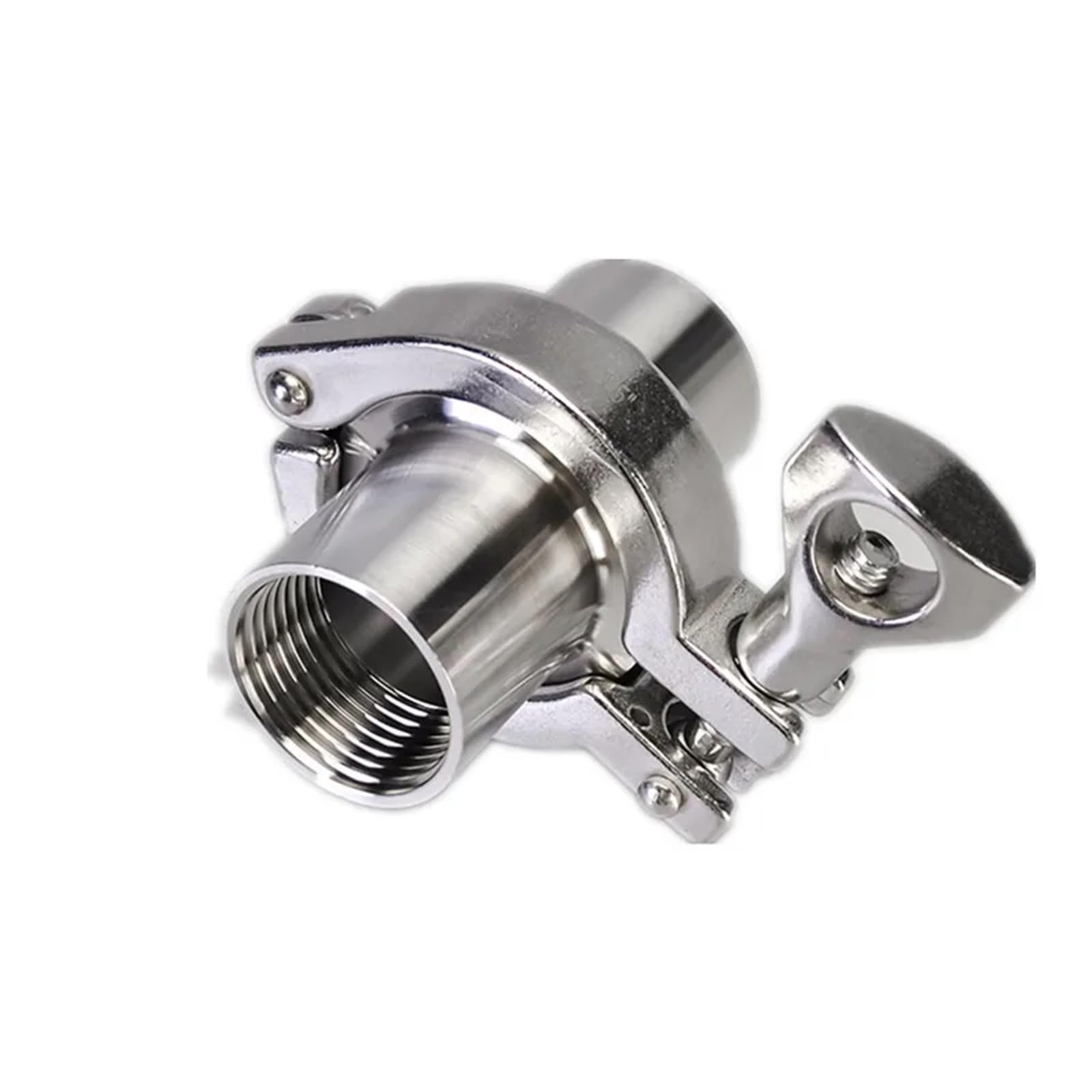 Adaptador de férula de rosca interna y externa de acero inoxidable SS304 con junta Sillicon (rosca interior, collar DN15 de 50,5 mm)