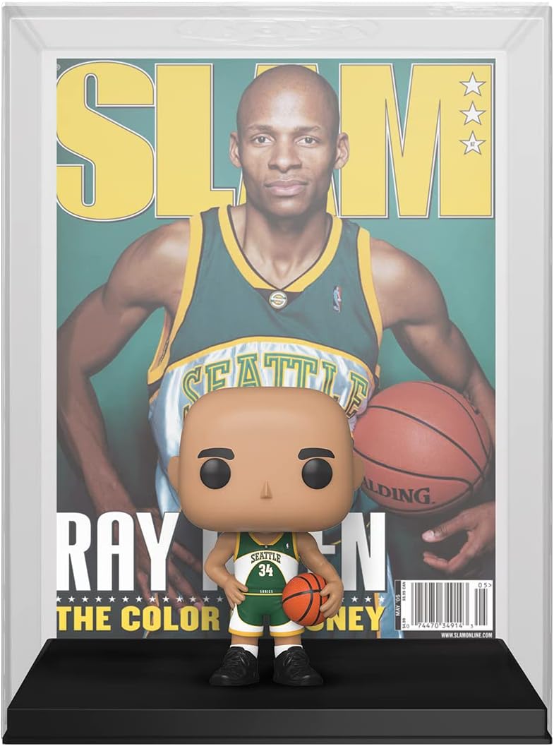 Funko Pop NBA Cover: SLAM - Ray Allen - Collectable Vinyl Figure - Gift Idea - Official Merchandise - Toys for Kids & Adults - Sports Fans - Model Figure for Collectors and Display