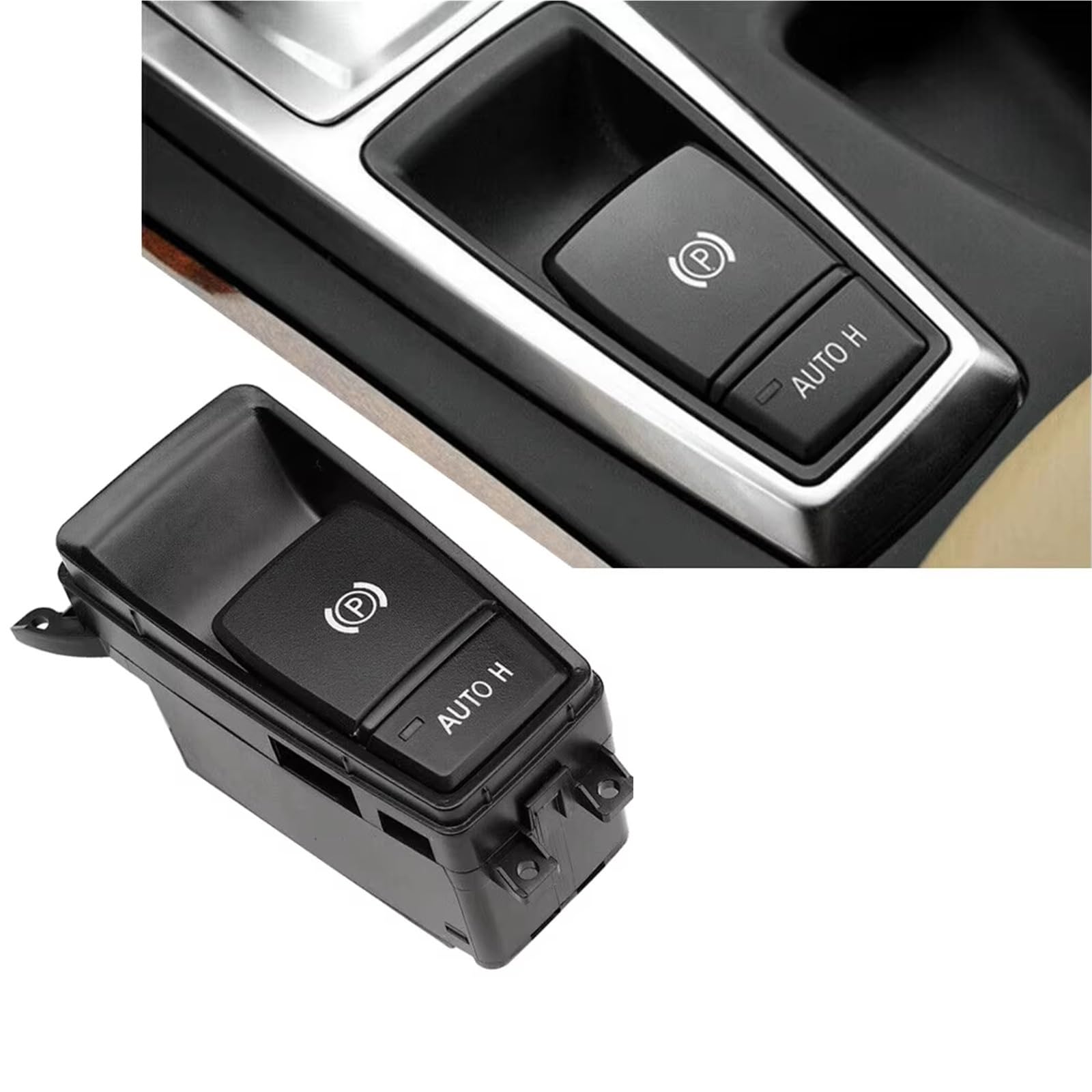 Botón de freno de mano Compatible Con E70 X5 2009-2013 E71 E72 X6 2009 2010 2011 2012 2013 2014 Botón De Interruptor Control Freno Estacionamiento Auto H Hold 61319148508