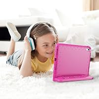 ProCase iPad 10/11 generációs gyermek tok állvánnyal, ütésálló, könnyű, magenta 8