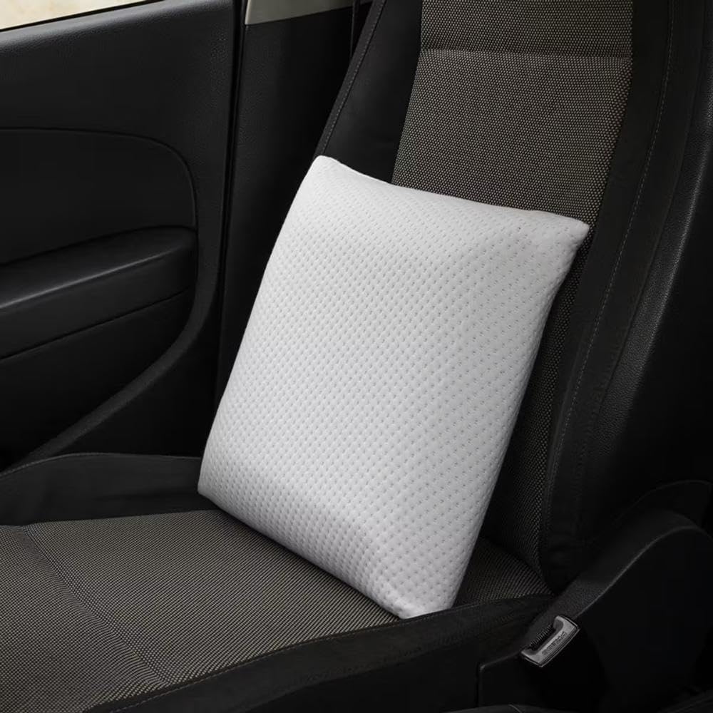 Wakefit Cushion for Sofa | Memory Foam Cushion Pillow, Throw Pillow for Sofa | Premium Fresh Hollow Fibre Filling | 14x14 Inches | White | Set of 1