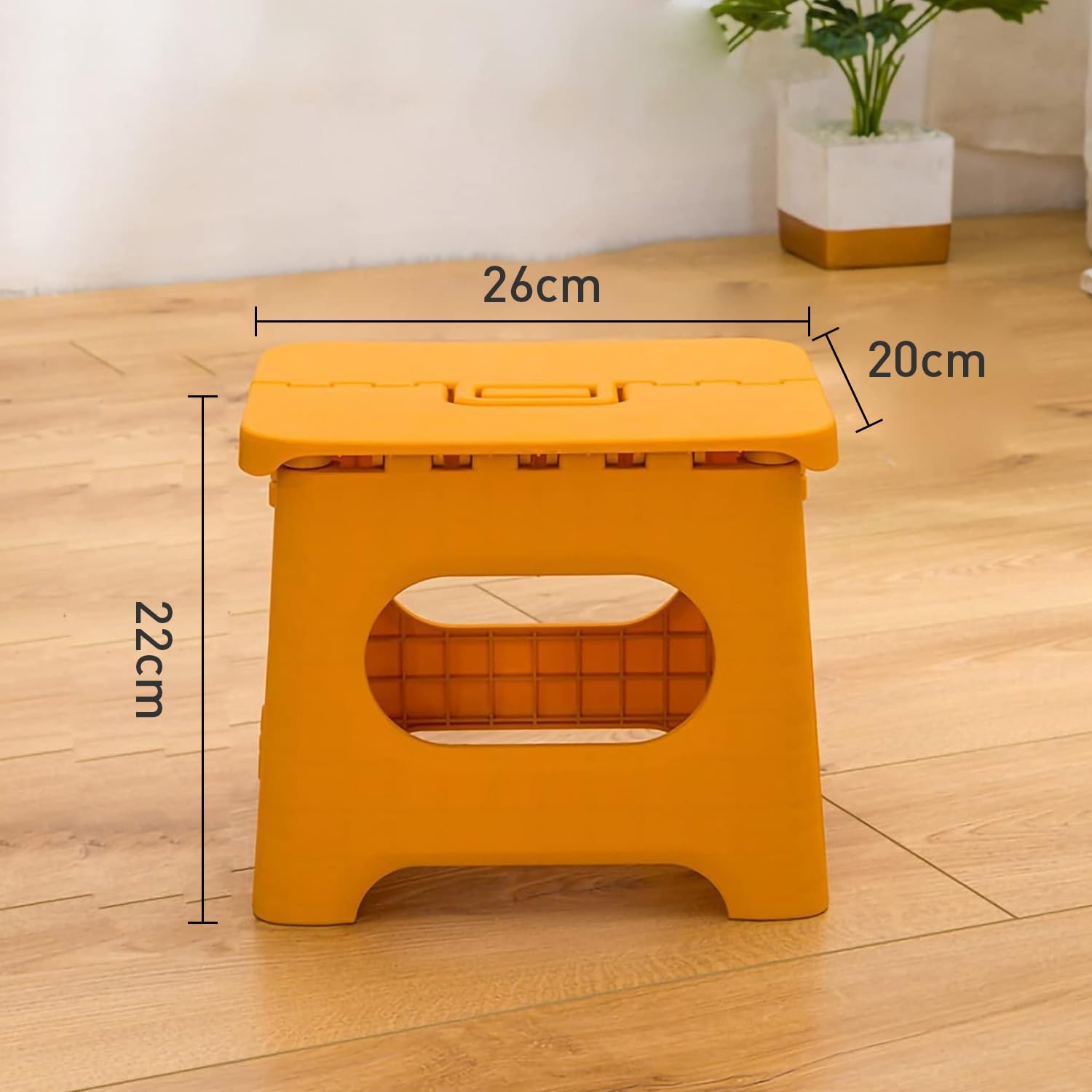 Produktbild von Deco4Me Tritthocker Klappbar - 40cm Hoch, 150kg Belastbar, Dunkelgrau