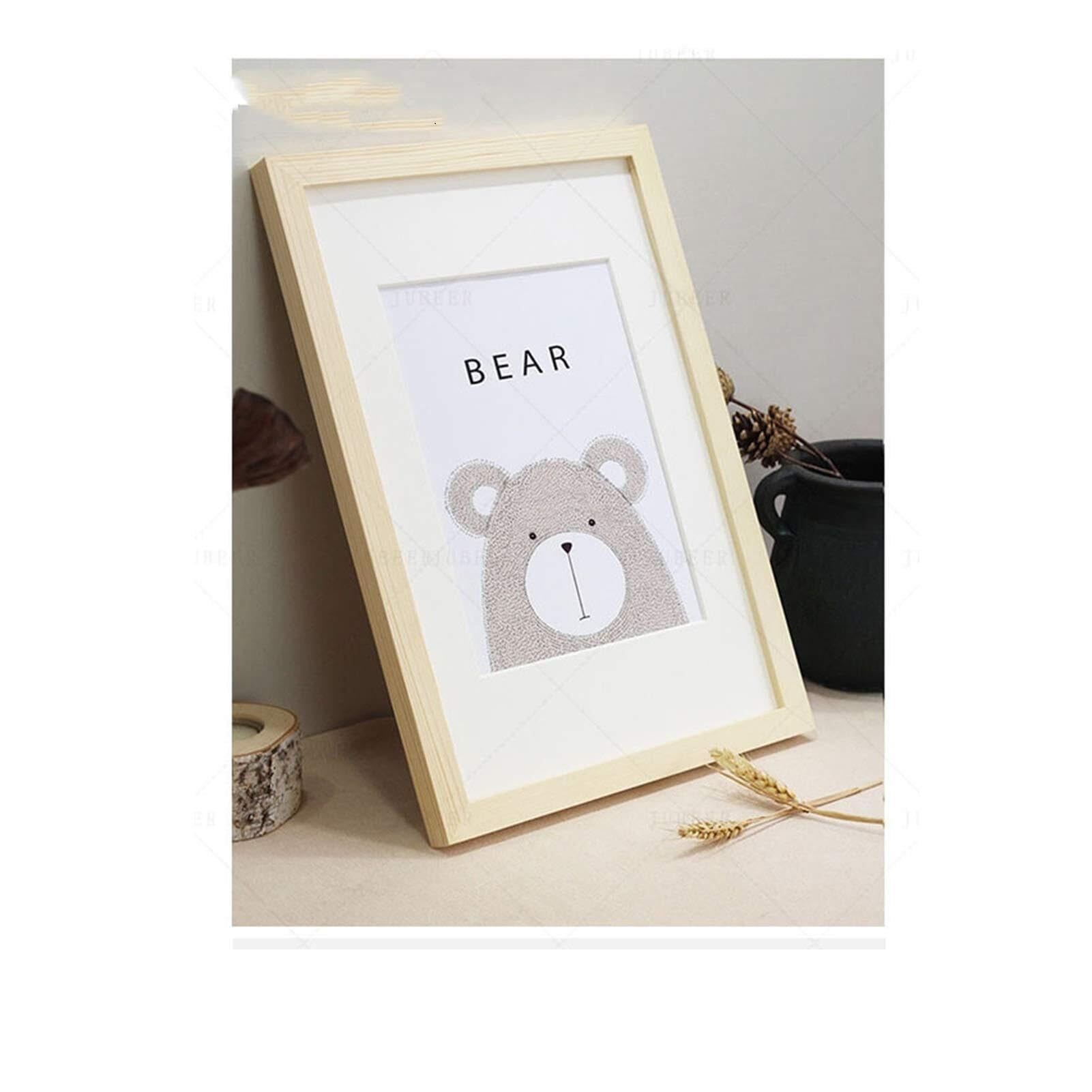 Photo Frames Simple Wooden Frame A4 A3 Black White Color Picture Photo Frames For Wall Home Decor(Wood,5x7inch(13x18cm))