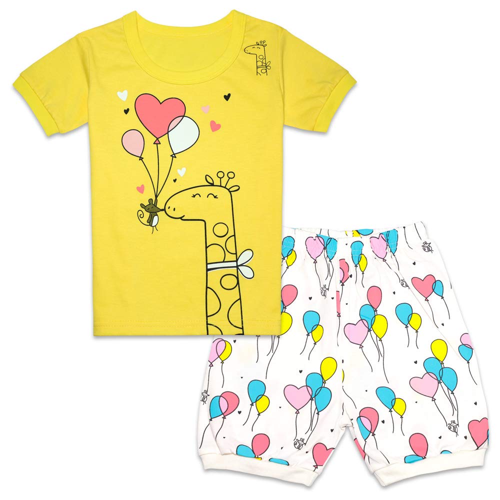 Tkala Fashion Pajamas for Girls Short Set Pjs 100% Cotton Kids Summer Outfits 1-12 Years Children Sleepwear