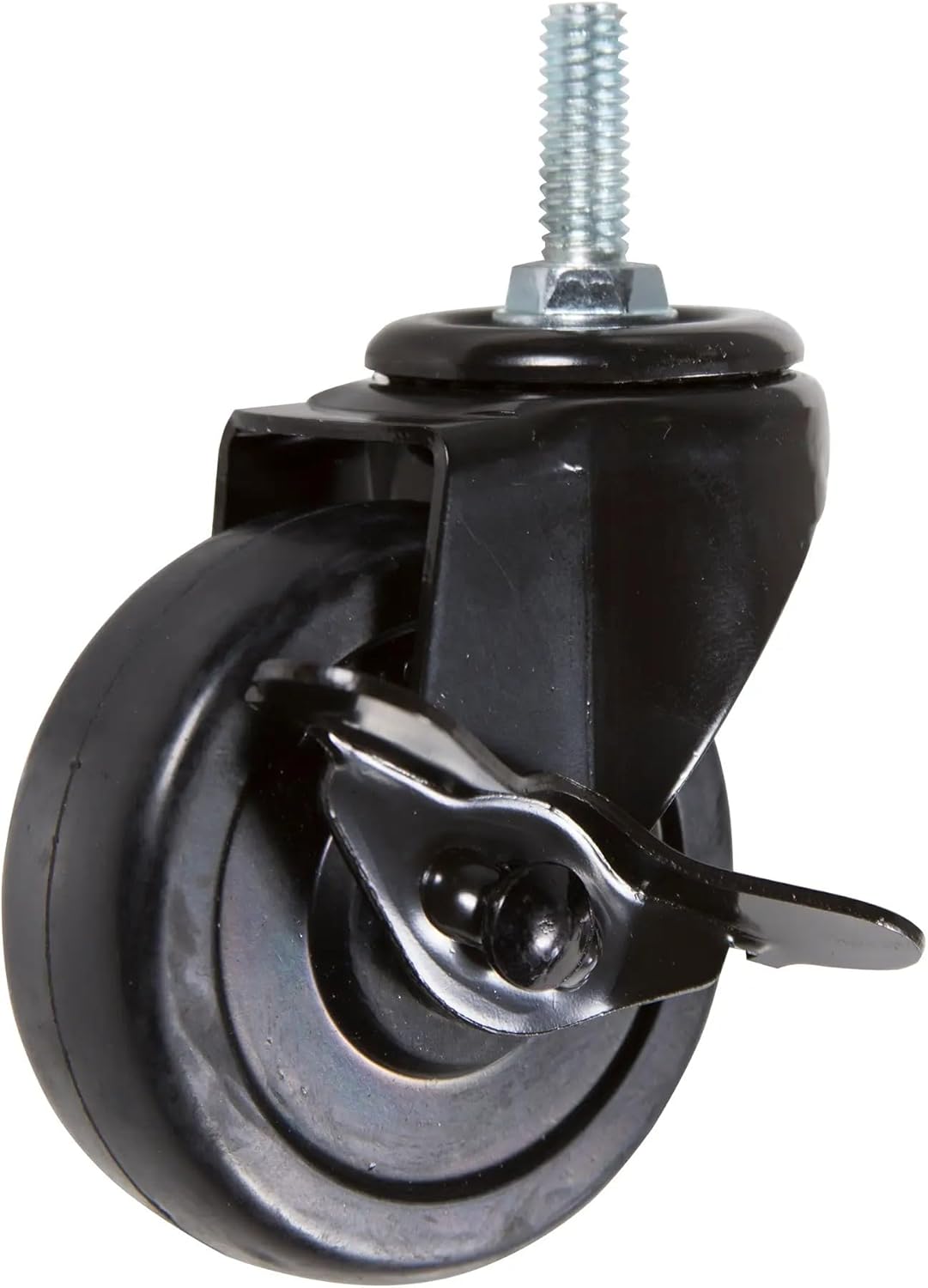 Econoco Pipeline 4-Way Garment Rack, Adjustable Height 48–72in, Rolling Clothing Rack with 4 Arms, Gloss White