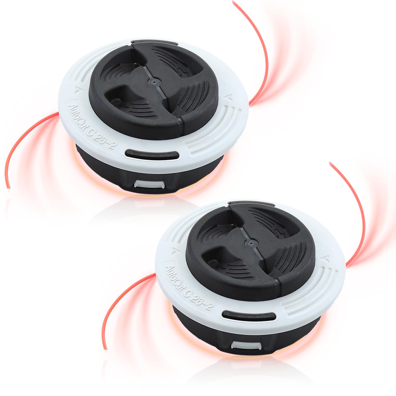 Cabezal de Corte 2 Piezas Cabezal de Corte para Stihl Autocut C26-2 FS55 FS55R FS56 FS56RC FS70 FS80 FS85 FS90 FS90R FS91 FS94 FS110 FS120 FS130 FS131 FS131R FS240 FS250 Corte Piezas de Repuesto