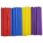 Comfy Package [500 Pack] Colored Plastic Straws, 7.75High Disposable Drinking Straws - Assorted Colors