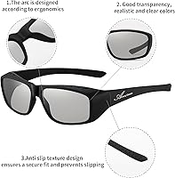 Vista 5 de Gafas Pasivas 3D Cinema Marco Grande, Más Claro, Brillante, Para Película RealD 3D (Paquete de 2)