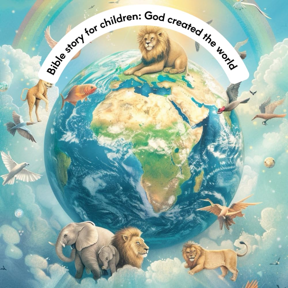 Bible story for children: God created the world: Illustrated Christian book with prayer, activities and coloring pages (ages 3–10)