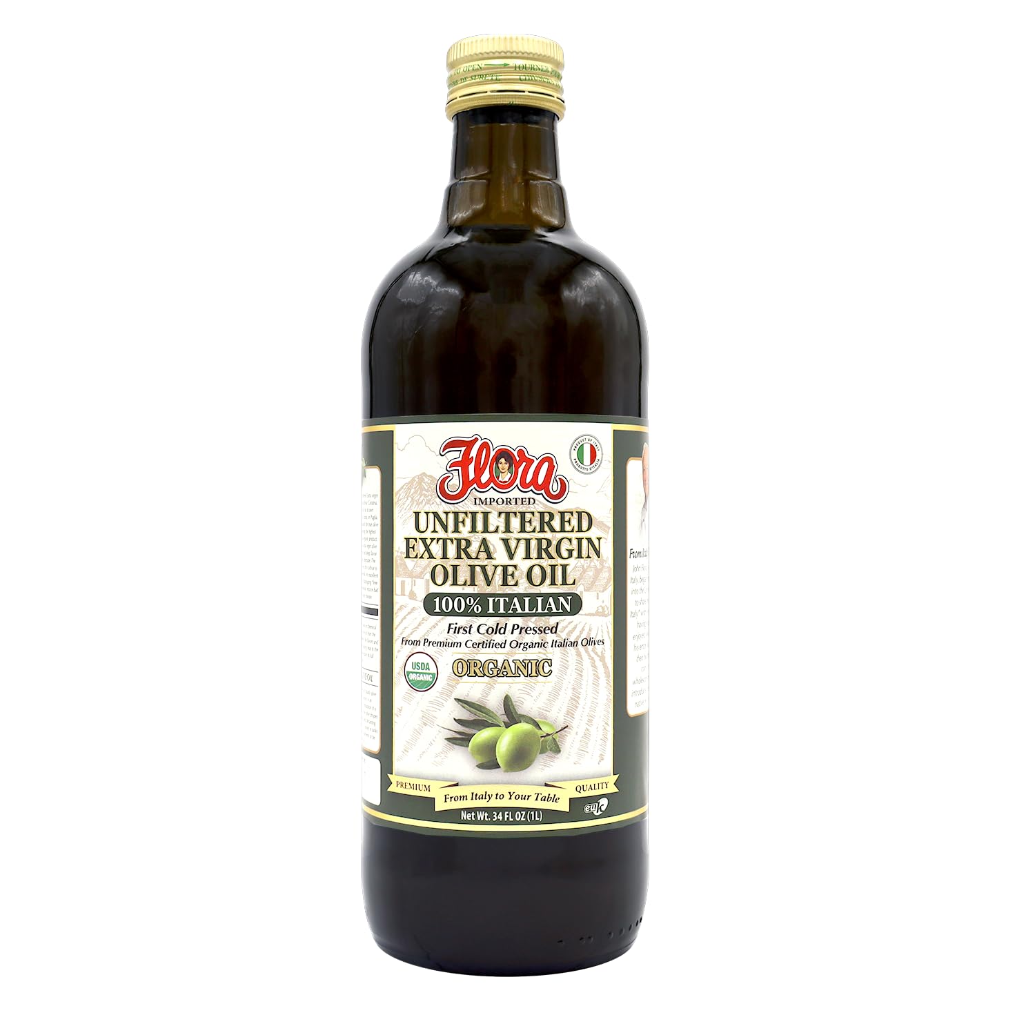 Amazon.com: Flora Organic Unfiltered Extra Virgin Olive Oil – 100