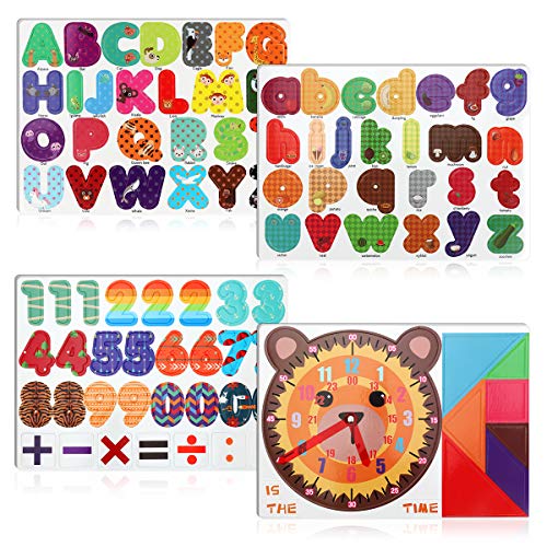 Achort Lettres et Chiffres magnétiques pour Enfants 94 pcs Alphabet magnétique Jouets éducatifs A à Z Lettres Magnet Tablet pour Petits Enfants pour l'apprentissage préscolaire