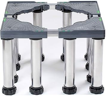 Adjustable Washer Base 12 Legs + Fridge Stand 8 Legs H 17.7"-27.5"