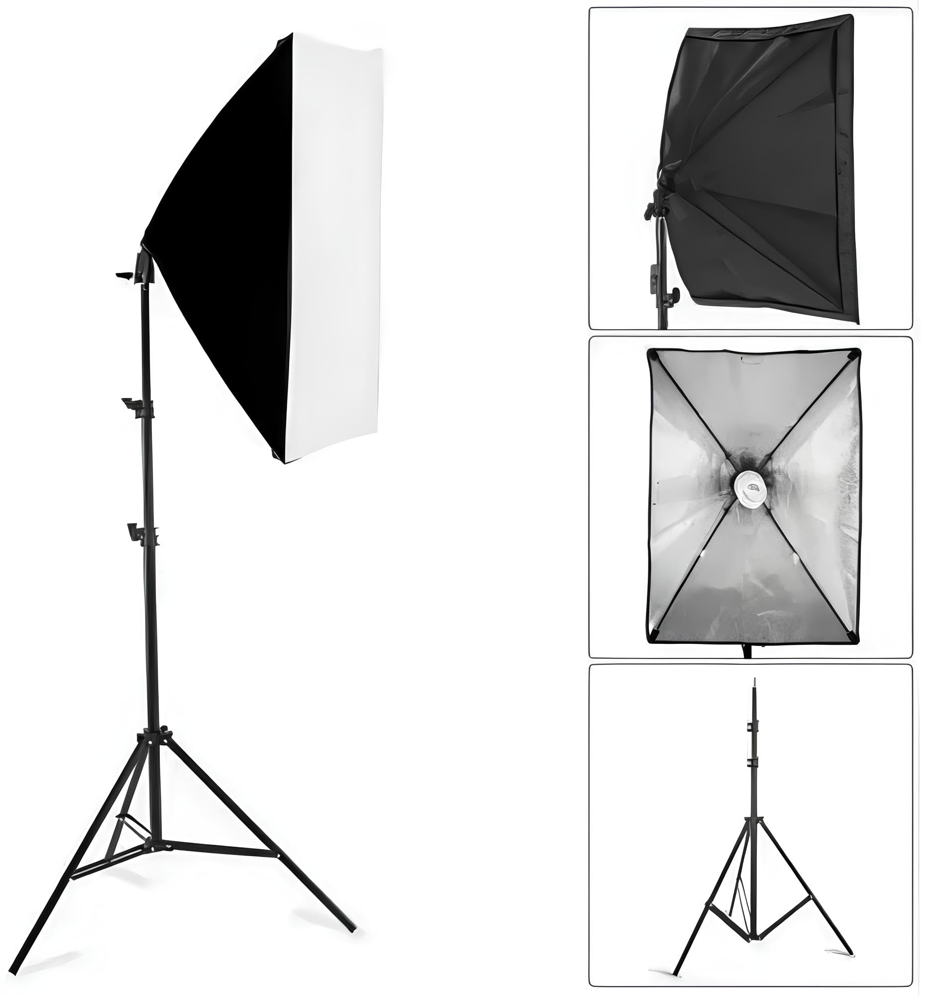 Softbox Studio zestaw oświetleniowy 50 x 70 cm ze statywem 2,2 m