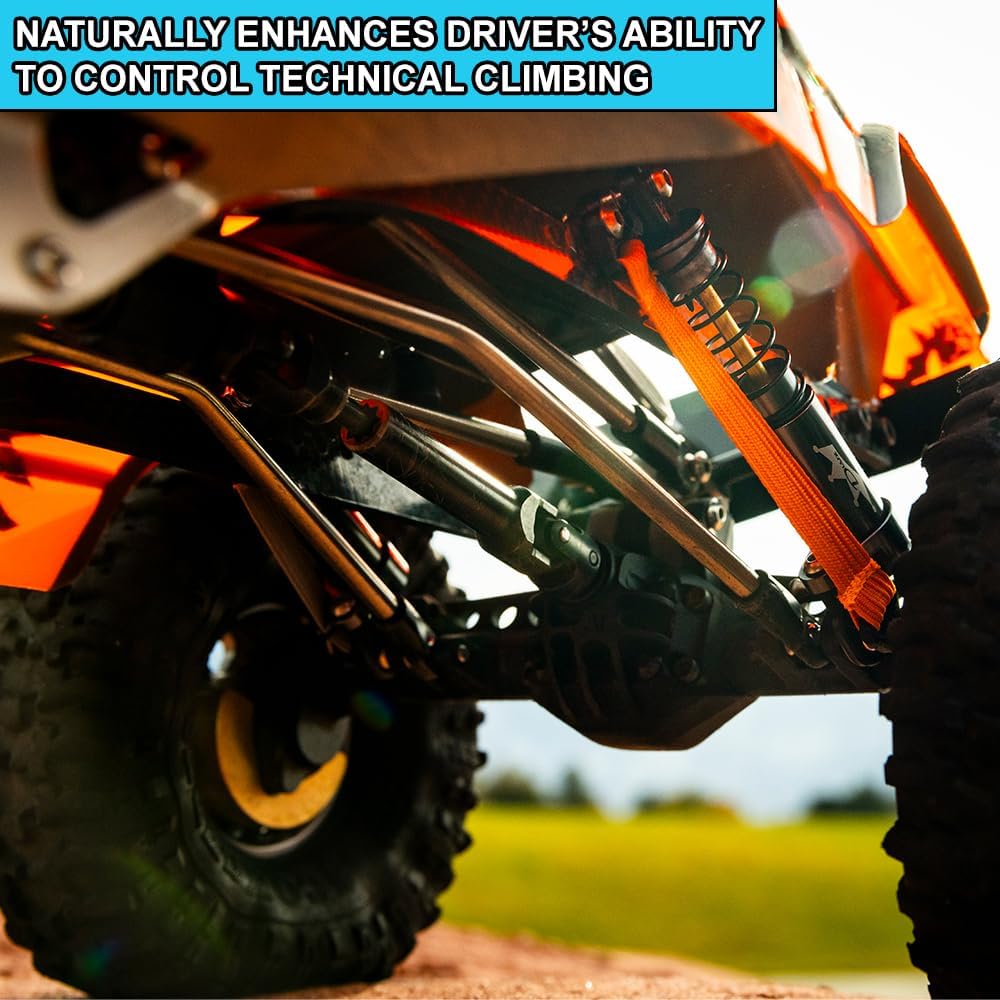 DEEZ Shock BANDZ: [Patent Pending] High-Performance Shock Bands for RC Cars & Vehicles (for Scales 1/8, 1/10, 1/18), 2-Pack, RC Shock Absorbers for Crawlers, Improve Climbing & Control