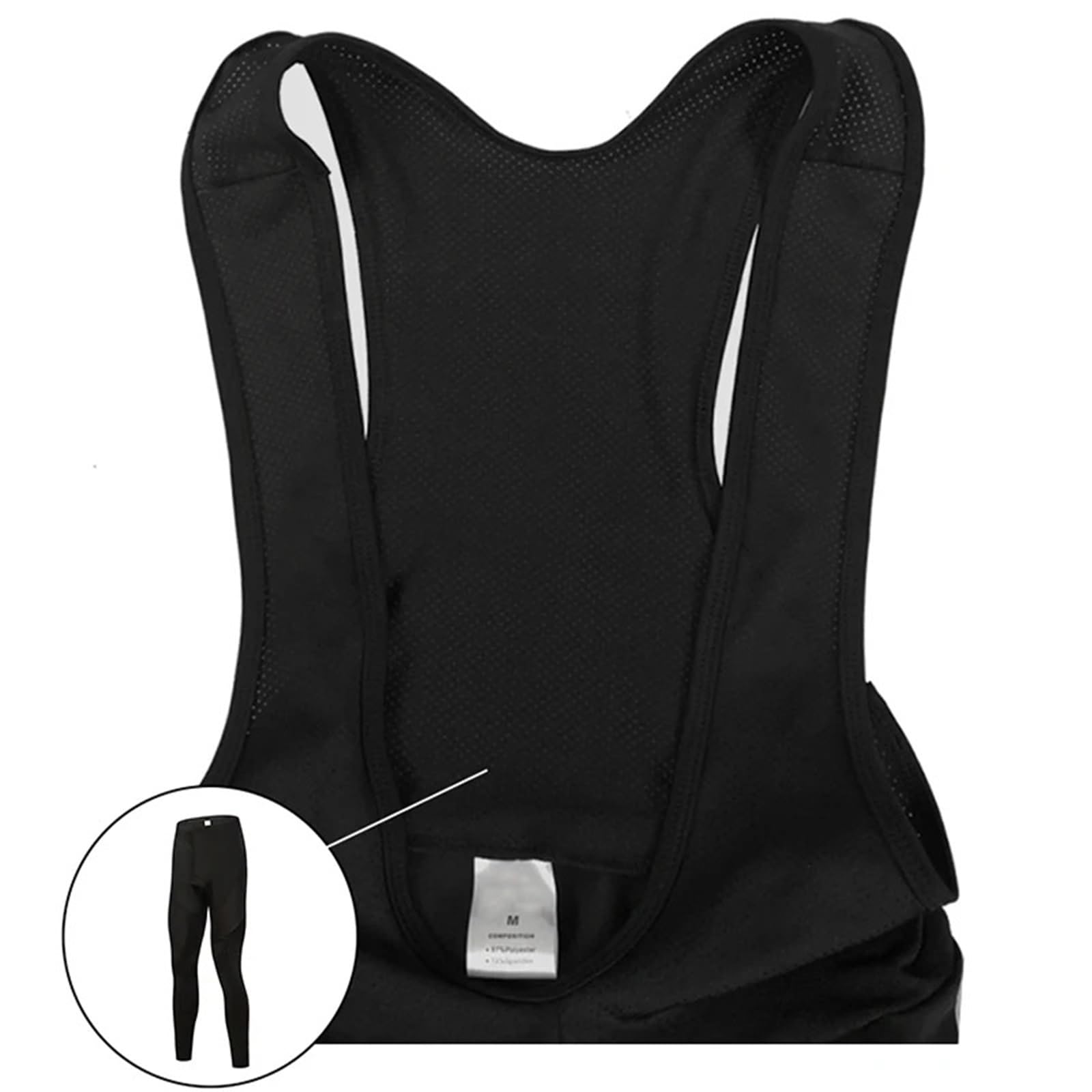 Babero De Ciclismo For Hombres En Invierno, Pantalones Cálidos A Prueba Viento Y Felpa para Carretera