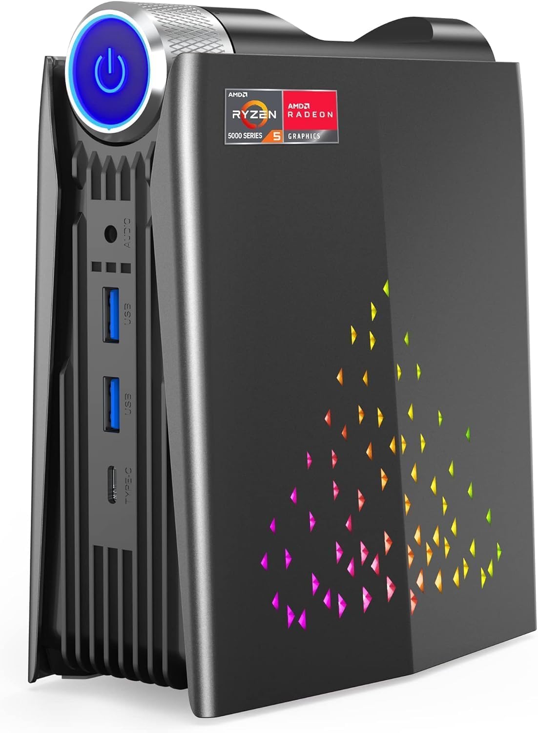 SKULLSAINTS Dragon Colorful Gaming Mini PC [3 Modes Adjustment] with RGB Lights; 4K HDMI DP Type-C WiFi 6 BT 5.2 Small PC, Auto Power On (NO RAM + NO Storage) (B0D7MMTNJV) Amazon Price History, Amazon Price Tracker
